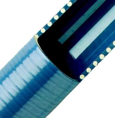 Click to enlarge - Oil suction/delivery hose made from a highly flexible PVC with excellent flexibility at low temperatures. Smooth bore, reinforced by a PVC helix. Resistant to a wide range of chemicals.
